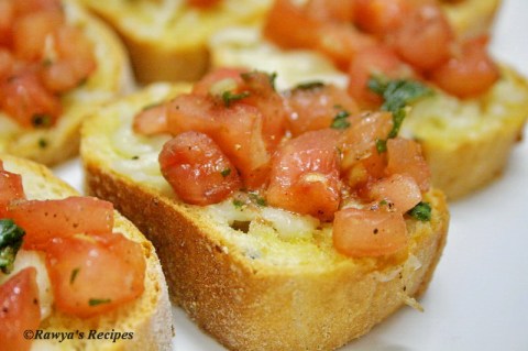 bruschetta with tomato and basil 2